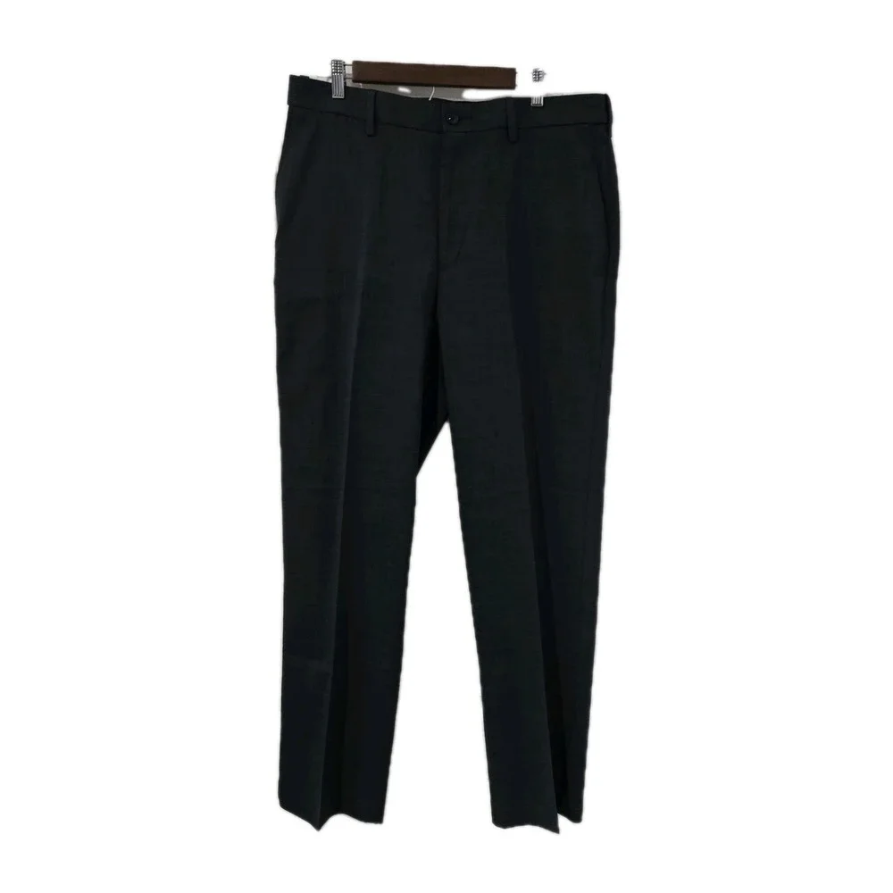 Mens  Travelsmart Dress Pants 40x32‎ Gray/ Blue Microcheck NWT Roundtree  York